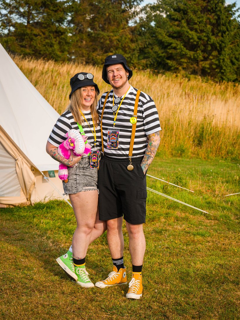 Amy and Shane together at a festival.